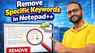 How to remove entire line with Specific Keyword in Notepad ++