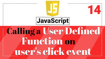 How to call a user-defined function onclick event | Javascript Tutorial in Hindi