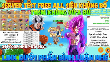 NRO Lậu Mới - Server Test Free All Siêu Khủng Bố -  Tnsm Max Ảo Vừa Đủ - X14 Code Nhập Đã Tay