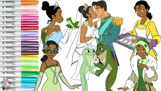 Disney The Princess and the Frog Coloring Book Compilation Princess Tiana Prince Naveen