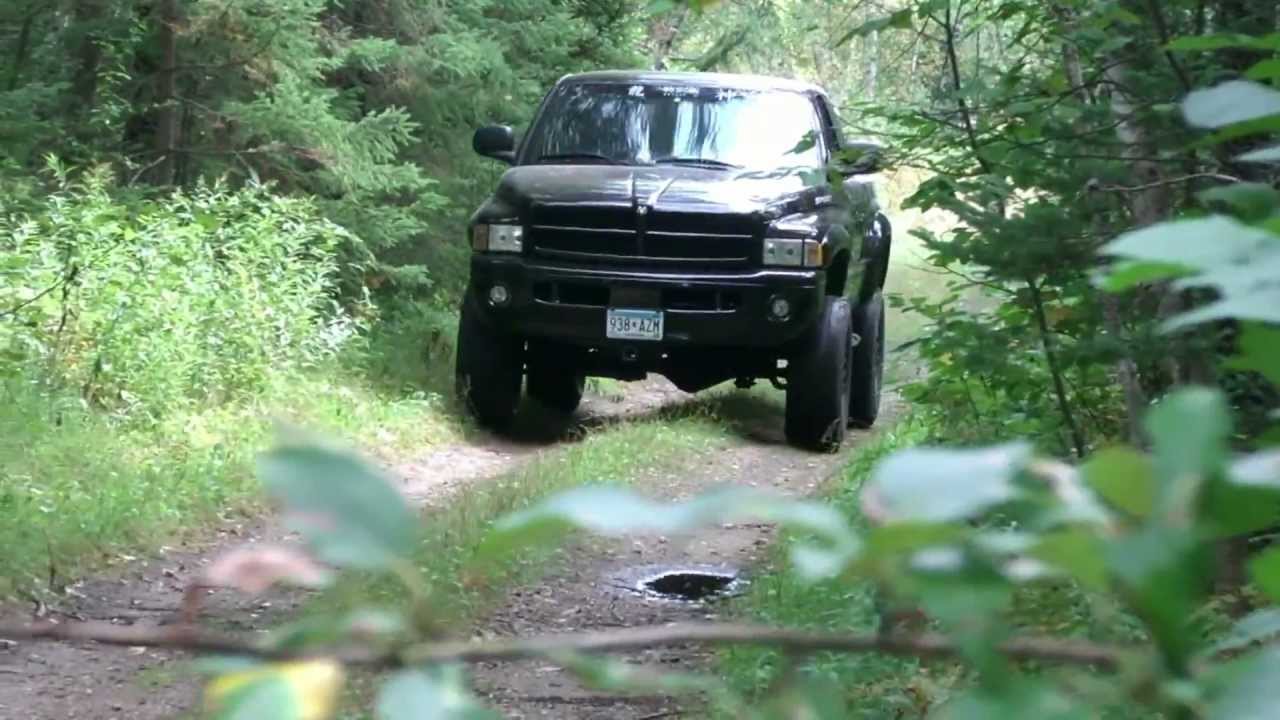Lifted Dodge Ram Off Road In The Woods HD YouTube