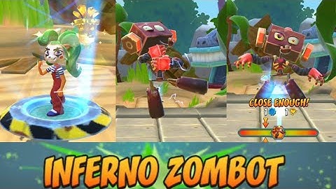Crash Bandicoot: On the Run! Inferno Zombot Defeated! Jewel 127