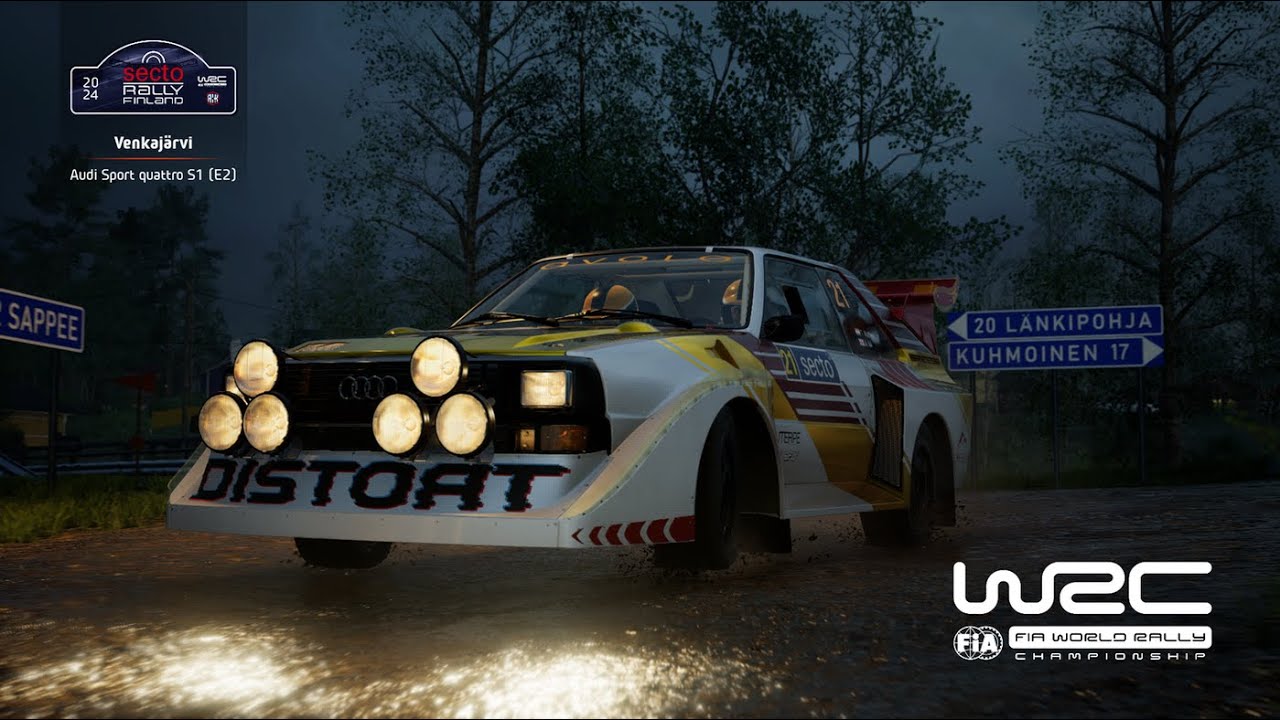 [EA WRC] Venkajarvi stage 10 [Audi Sport Quattro S1 (E2) 1986]