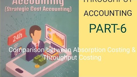 ADVANCED COST ACCOUNTING-Throughput Accounting Part 6.Mcom 2nd Semester.