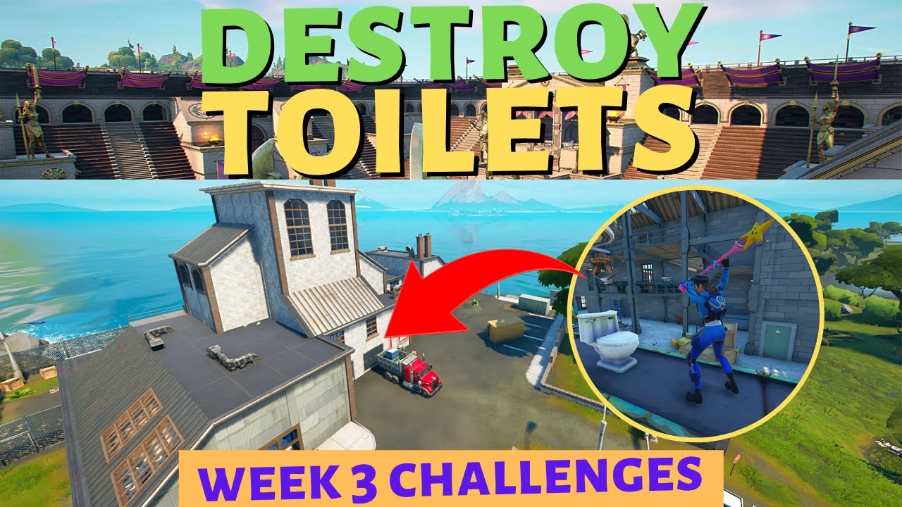 Destroy Toilets in Fortnite! 🚽 (Toilet Locations!) YouTube