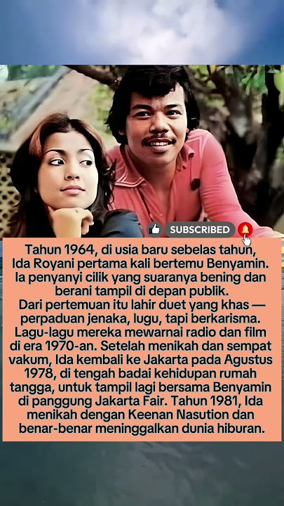 Ida Royani & Benyamin Sueb — Duet Legendaris yang Tak Terulang Lagi