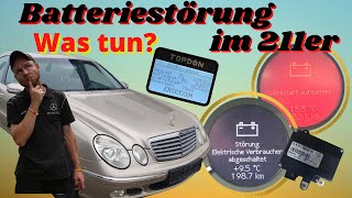 : Batteriest"orung beim Mercedes W211 | Was jetzt? | St"utzbatterie / Steuerger"at BSG? MB Youngtimer