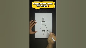 Menggambar Angka 3 menjadi Lebah lucu