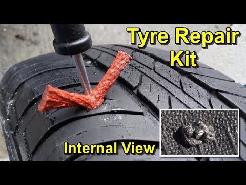 Emergency Car Van Motorcycle Tubeless Tyre Puncture Repair Kit Car Van 8 Pieces 