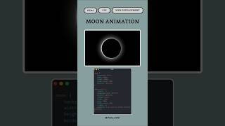 Mesmerizing Animated Moon with CSS | Watch the Magic in Motion!