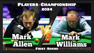 Mark Allen vs Mark Williams - Players Championship Snooker 2024 - First Round Live (Full Match)