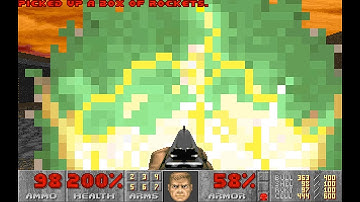 The Ultimate Doom E4M4: Unruly Evil (100%) [DOSBox]