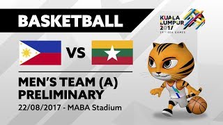 KL2017 29th SEA Games | KL2017 Men's Basketball - PHI 🇵🇭 vs MYA 🇲🇲 | 22/08/2017 screenshot 5