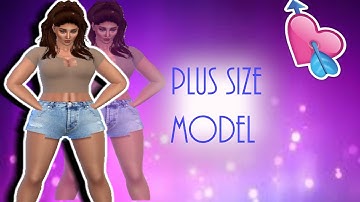 Sims 4: Create A Sim | Plus Size Model + Full CC List