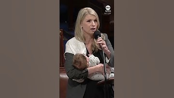 Rep. Brittany Pettersen holds newborn son on House floor in call for proxy voting for new parents