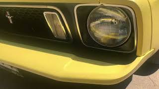 Walk around video yellow 1973 Mustang convertible Walk around video yellow 1973 Mustang convertible