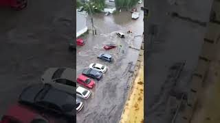 🔸 Heavy rains flooded the streets of Voronezh Voronezh was flooded  due to a heavy downpour the w
