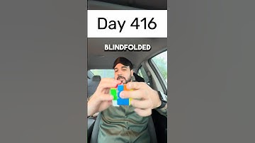 Day 416 of solving the Rubik’s cube blindfolded every single day until I break the National Record.