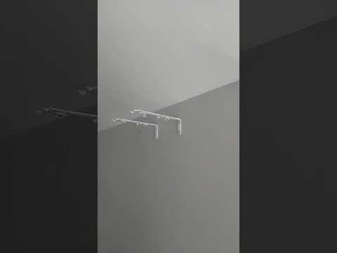 Раздвижные угловые настенные электрокарнизы второйсвет