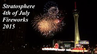 4Th Of July Fireworks Show At The Stratosphere In Las Vegas 2015