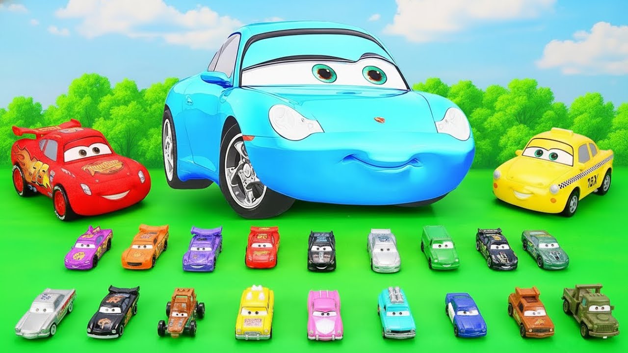 Disney Pixar Cars Unboxing Review | Lightning Mcqueen, Tow Mater, Doc Hudson, Sally Carrera, Cruz