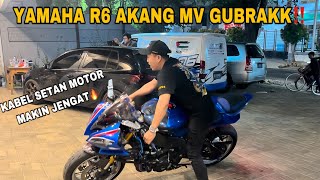 YAMAHA R6 PASANG KABEL SETAN JADI MAKIN BERTENAGA‼️ SUARANYA MIRIP BMW1000RR