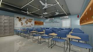 CLASSROOM - Junior College, Walkthrough-Interior Design