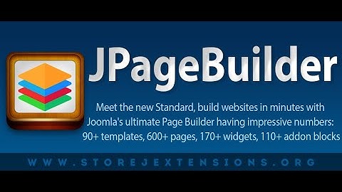 JPageBuilder – Joomla page builder – Build websites in minutes with Joomla