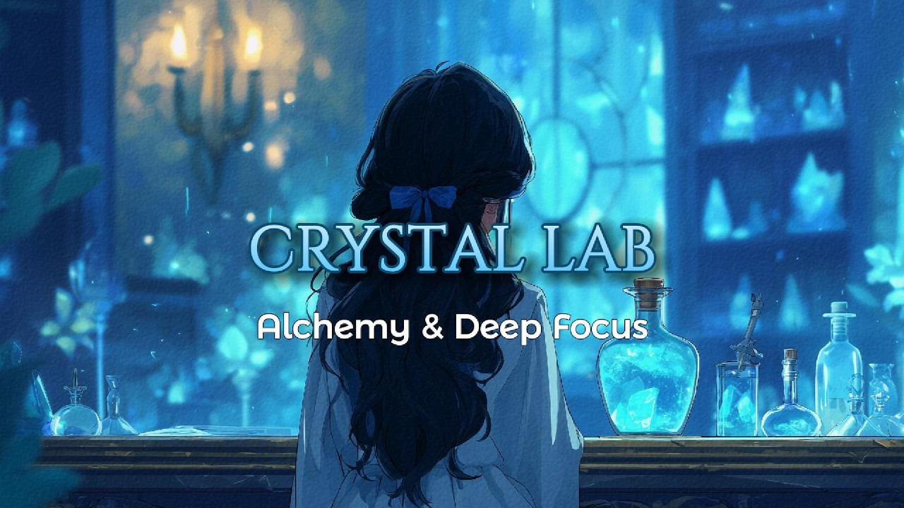 [RPG Ambience] The Crystal Alchemist's Laboratory | Magical ASMR for Deep Focus & Study