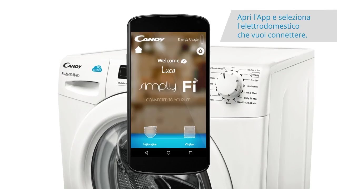 Configurazione Lavatrice Candy Smart Touch YouTube configurazione-lavatrice-candy-smart-touch-youtube