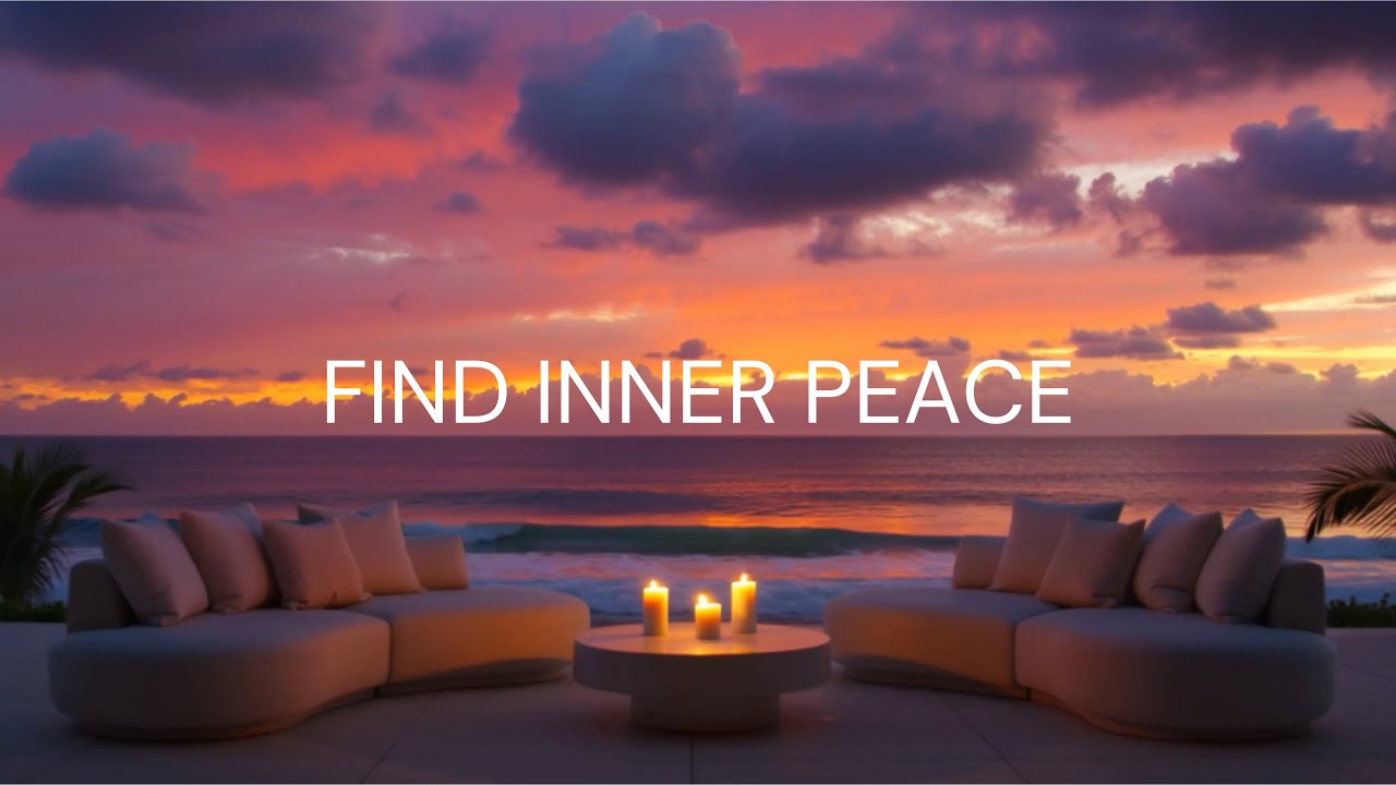 Sunset Ocean Lounge 🌅 Calm Ambient Music & Waves | Relax, Find Inner Peace