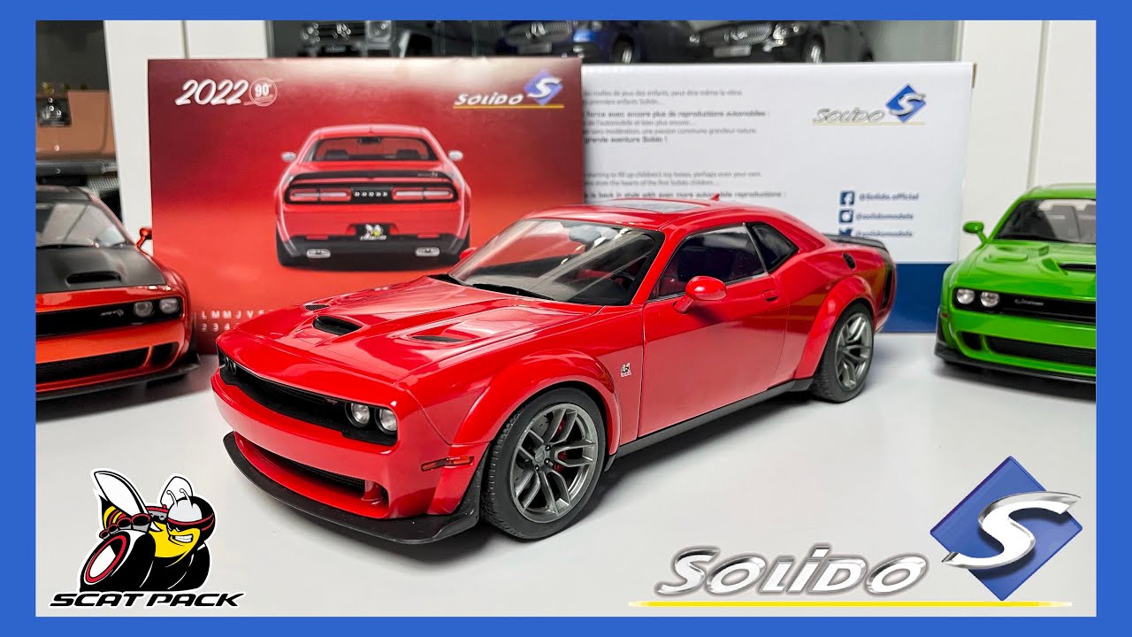1:18 Dodge Challenger R/T Scat Pack Widebody (Red) - Solido