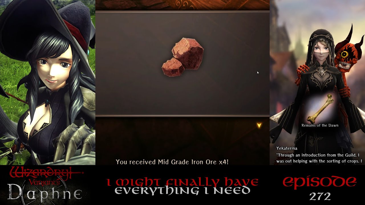 I Need to Get Some More Mid Grade Ore — Wizardry Variants Daphne