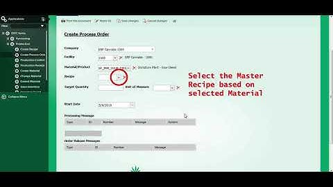 Create Process Order