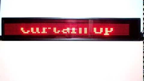 Dot matrix moving message Display.mpg