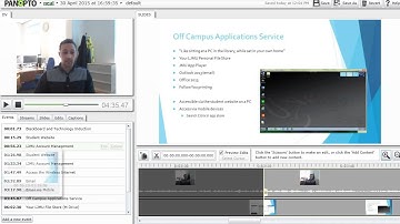 Panopto - Editing a Recording