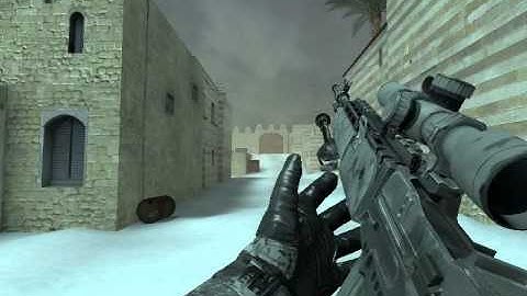 |CS:S| MW2 M14EBR on Scorpion!!! animations [MW2 Hands Rigging]