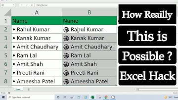 #shorts |😱🇮🇳How to Add any bullet points & Symbols & icons in Name cells in Advance Excel #Tricks💯👌|
