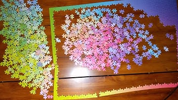 1000 piece gradient puzzle time lapse by cloudberries