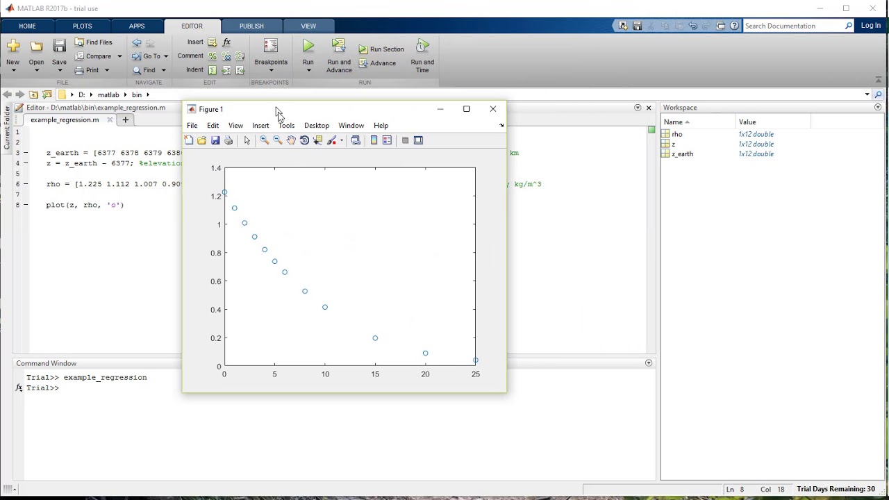 Regression in Matlab - YouTube