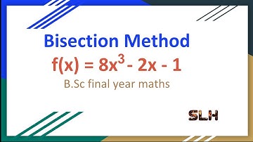 Bisection method example using calculator in Hindi