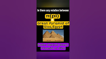 Maths behind The Great Pyramid of Giza, Egypt || Pi relation with PYRAMID || #shorts || #ytshorts