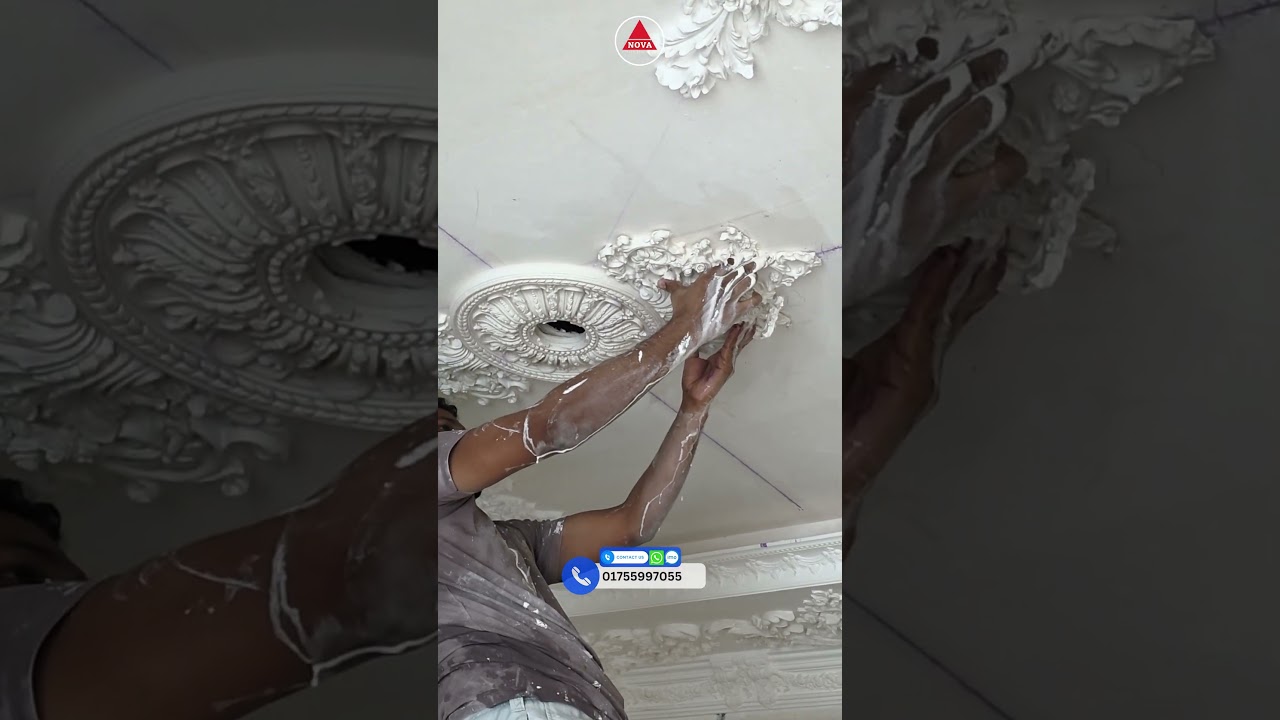 How to fitting ceiling rose  #home #falseceilingdesign