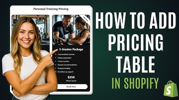 How to Add Pricing Table in Shopify [For FREE]