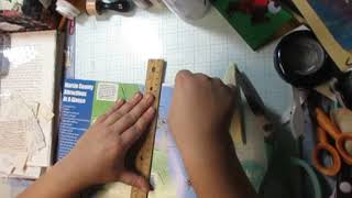 Craft with me: Mass making envelope pockets/ Cutting up collage sheets