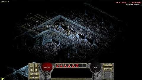 Diablo 1 HD mod "The Hell 2" : Devastator quick runthrough levels 1-4