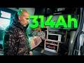 Литиева батерия за кемпер: Пълно натоварване и ТЕСТ! (314Ah Watt Cycle)