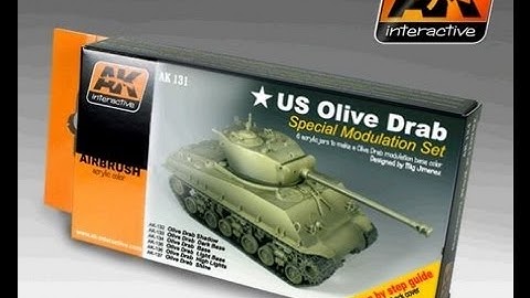 Unboxing / Review : AK-Interactive US Olive Drab Special Modulation Set