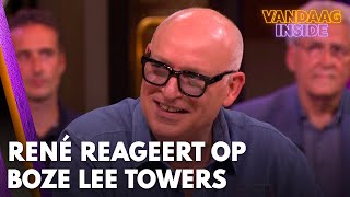 René reageert op boze Lee Towers: 'Dan heeft hij de uitzending niet gezien' | VANDAAG INSIDE