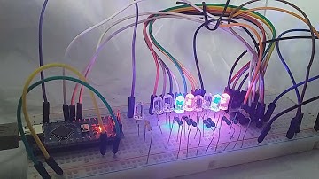 Contador binario 0 - 255 con Arduino Nano y registro de desplazamiento 74HC595
